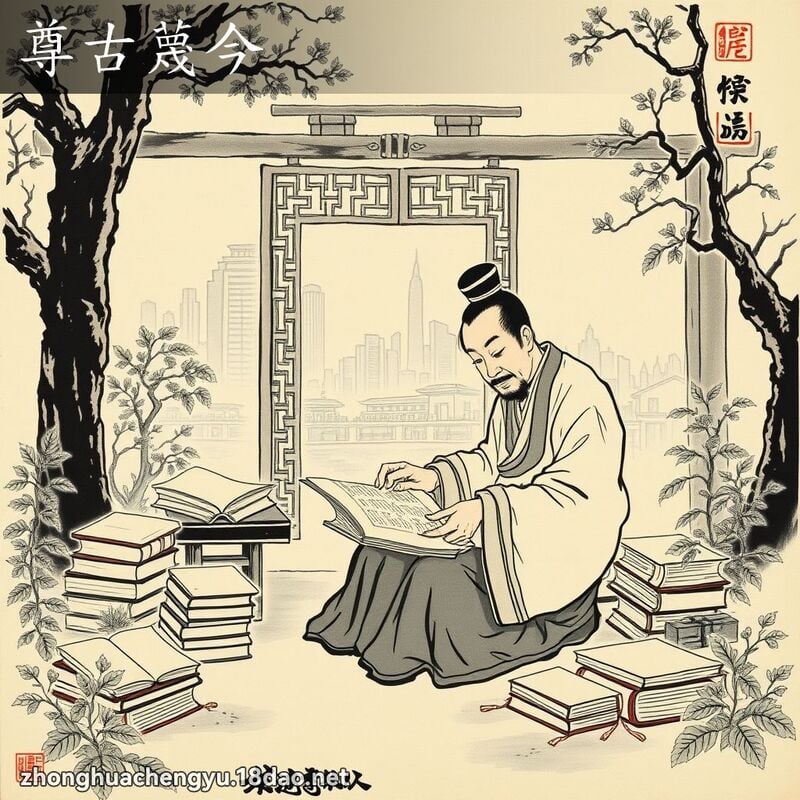 尊古蔑今 配图