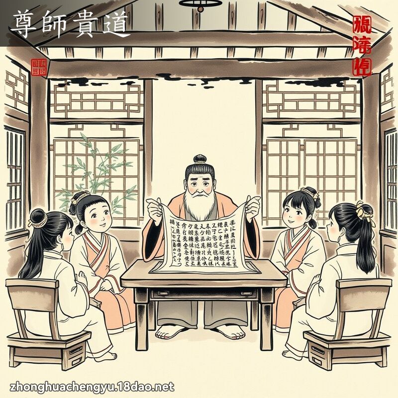 尊師貴道 配图