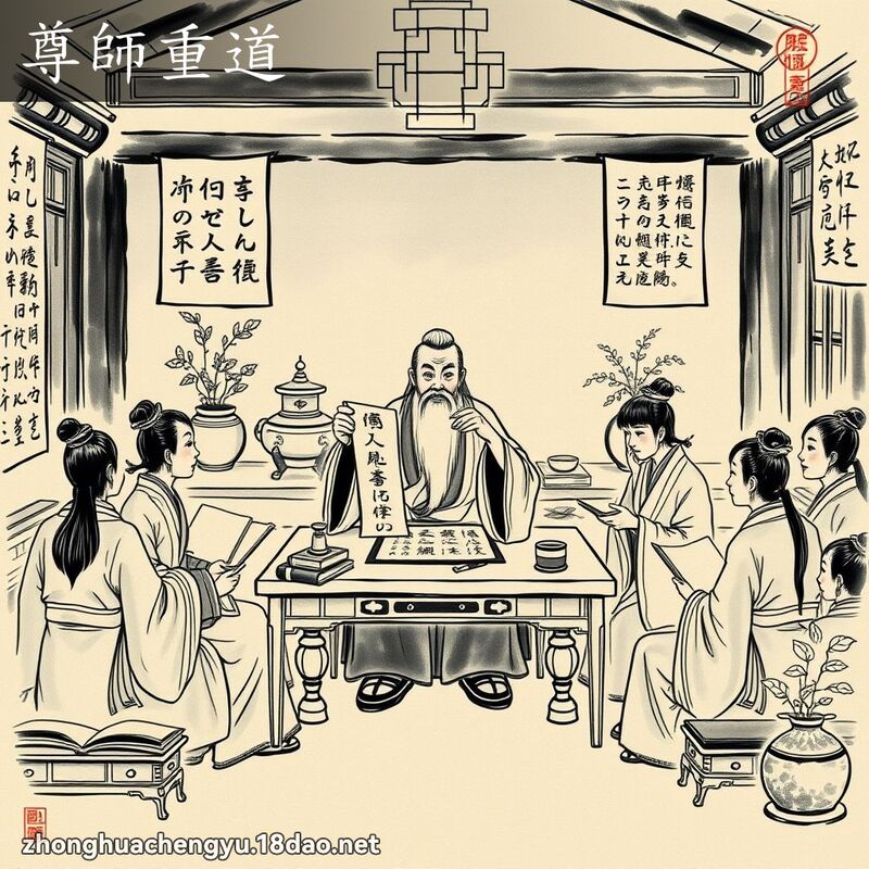 尊師重道 配图