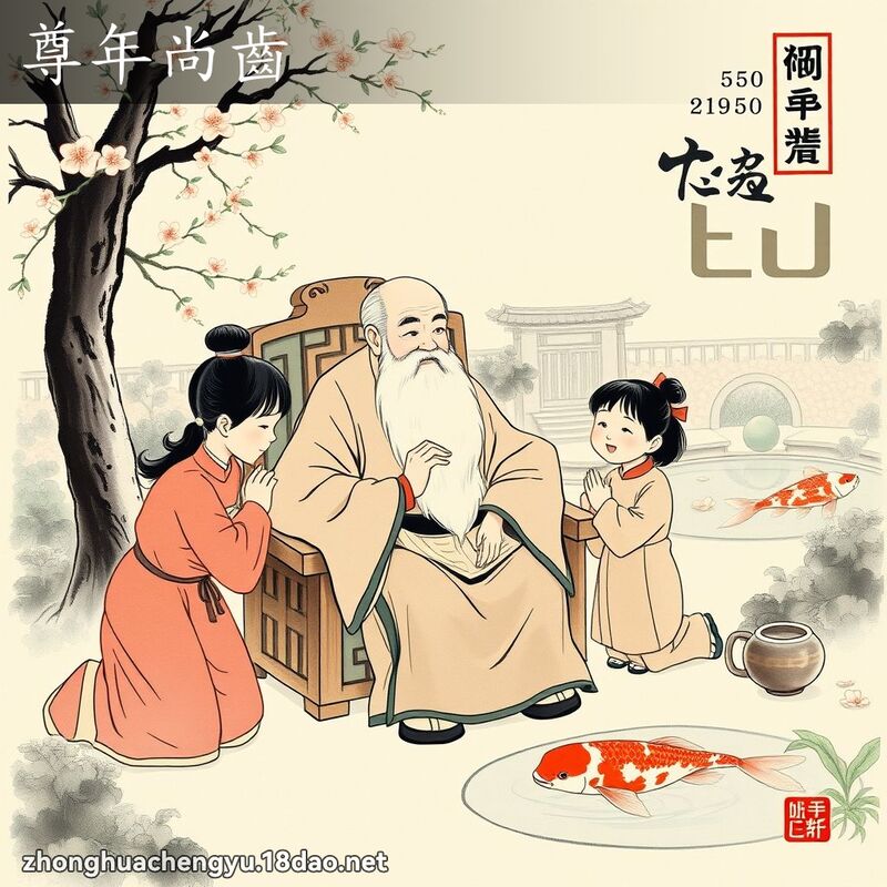 尊年尚齒 配图