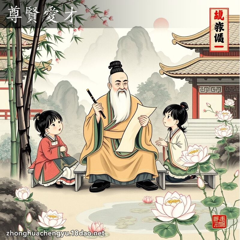 尊賢愛才 配图
