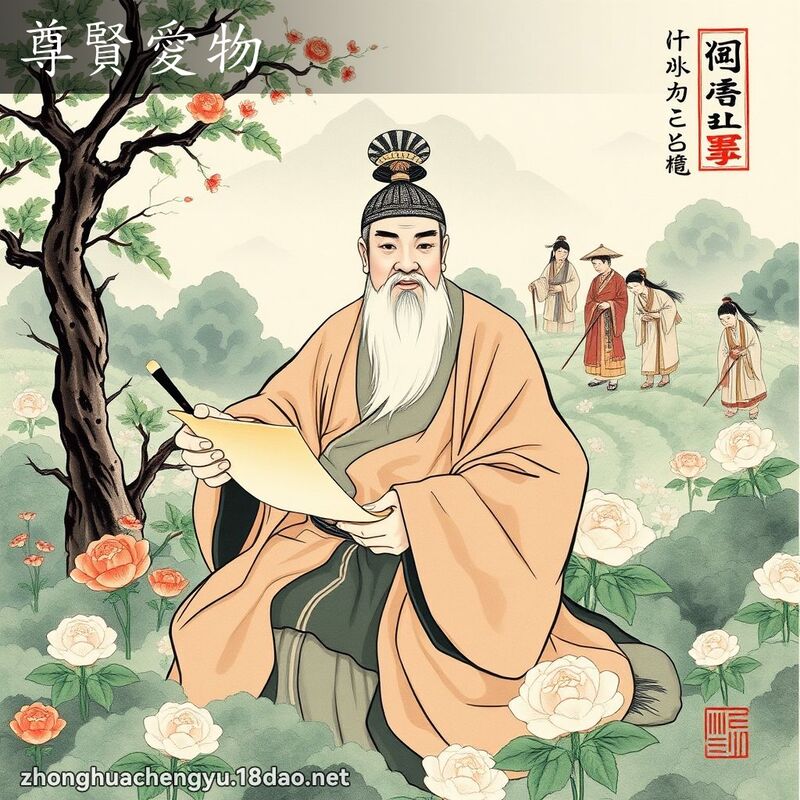 尊賢愛物 配图