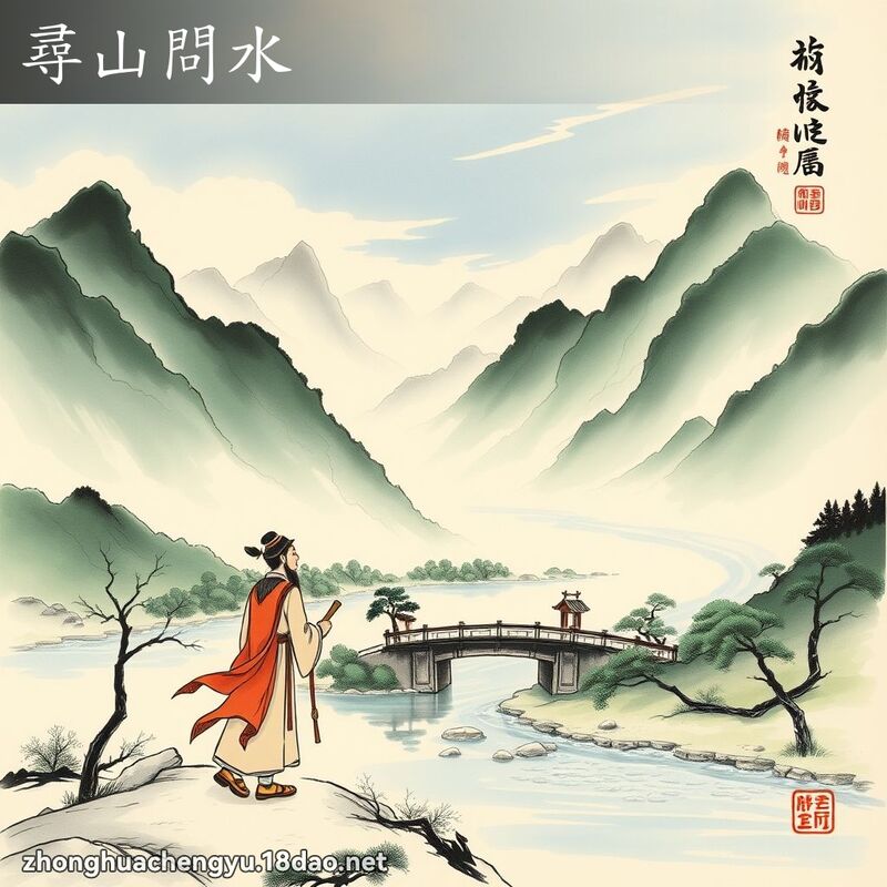 尋山問水 配图