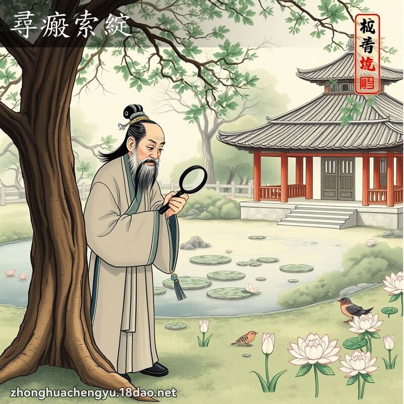 寻瘢索绽 - 中华成语配图