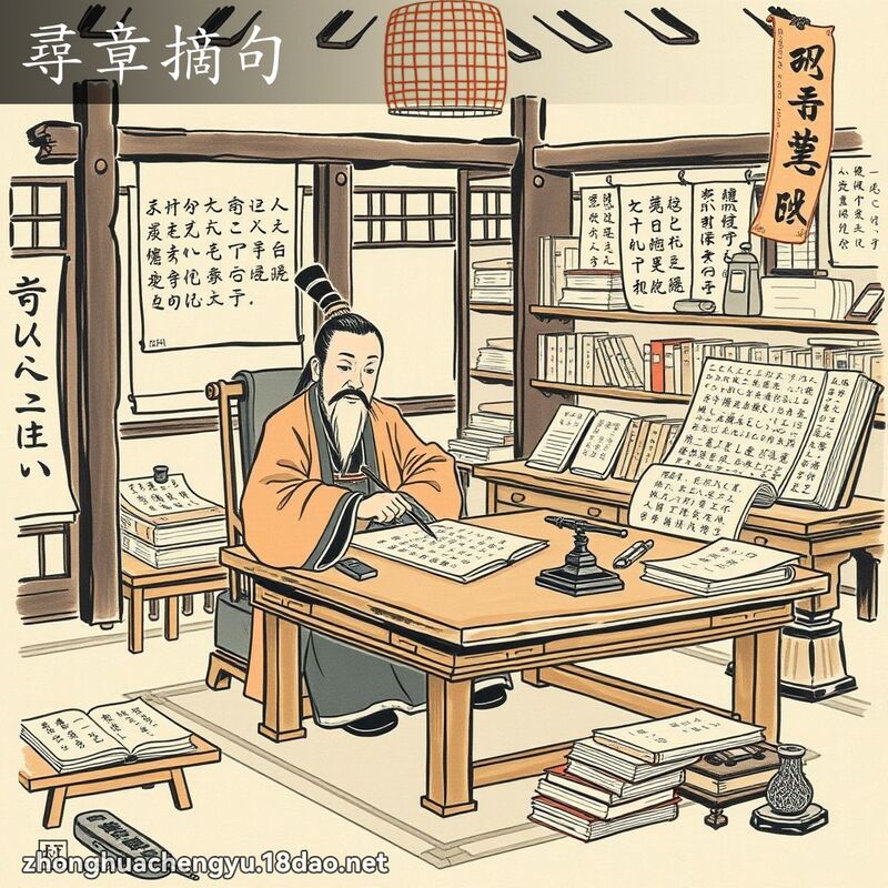 尋章摘句 配图
