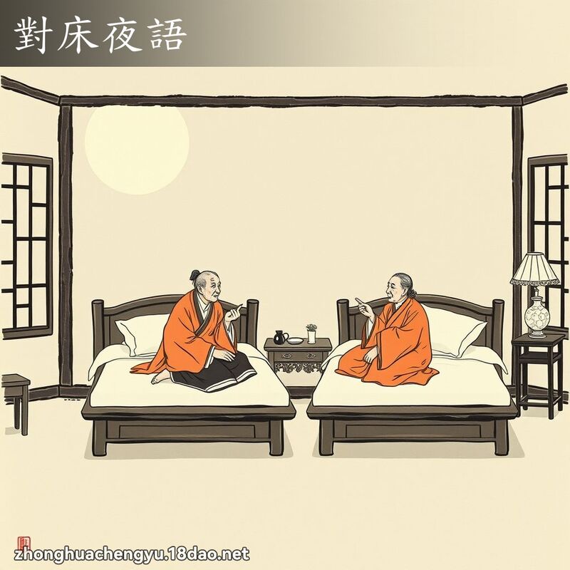 對床夜語 - 中華成語配圖
