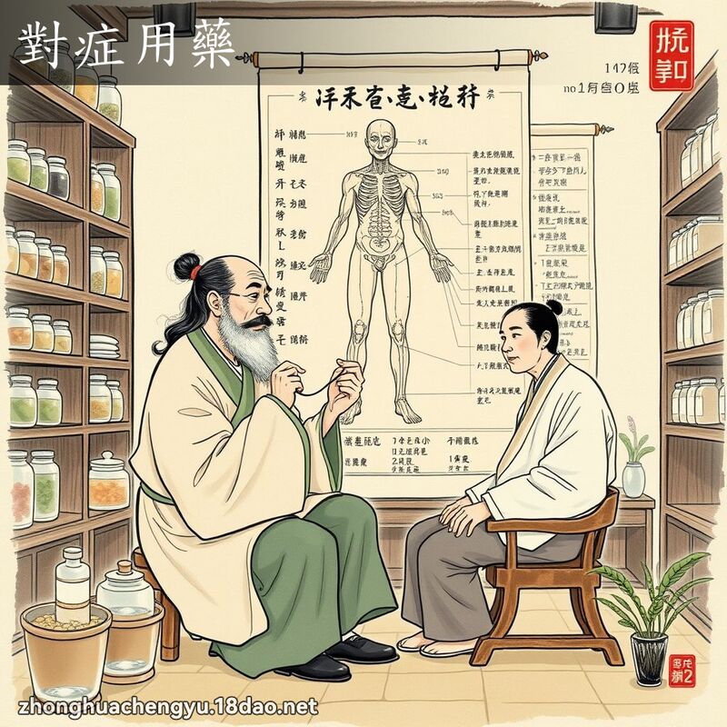 对症用药 - 中华成语配图