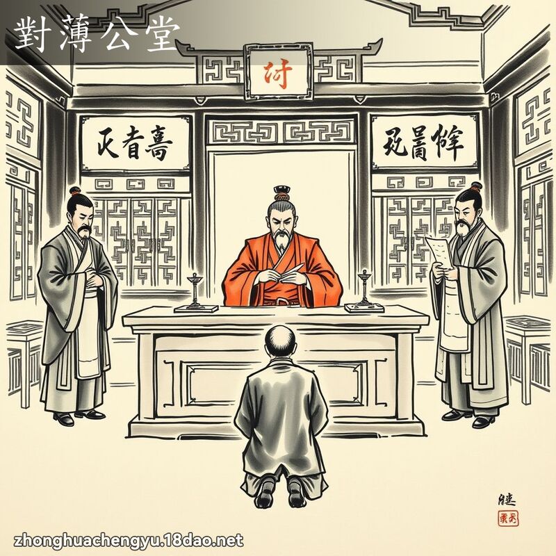 對薄公堂 配图