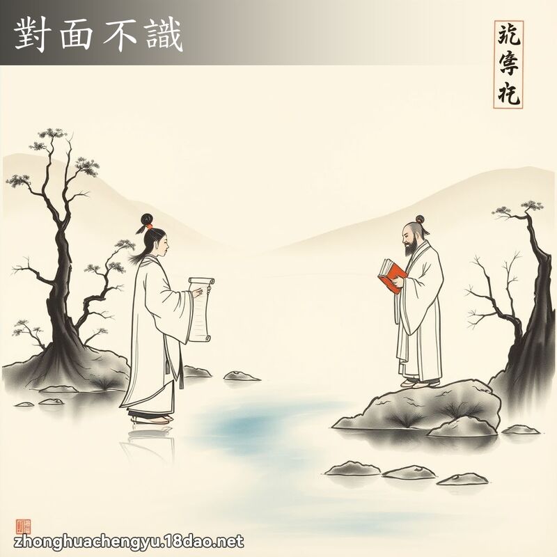 對面不識 配图