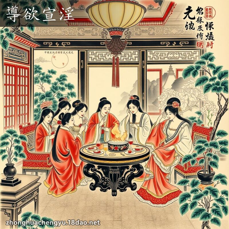 導欲宣淫 - 中華成語配圖