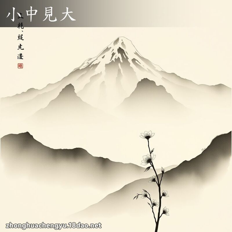 小中見大 配图