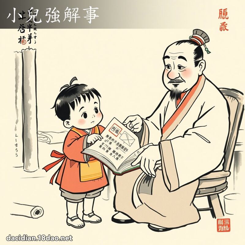 小兒強解事 - 中華成語配圖