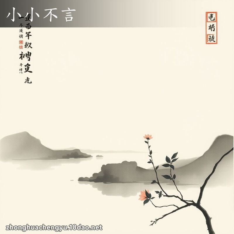 小小不言 配图