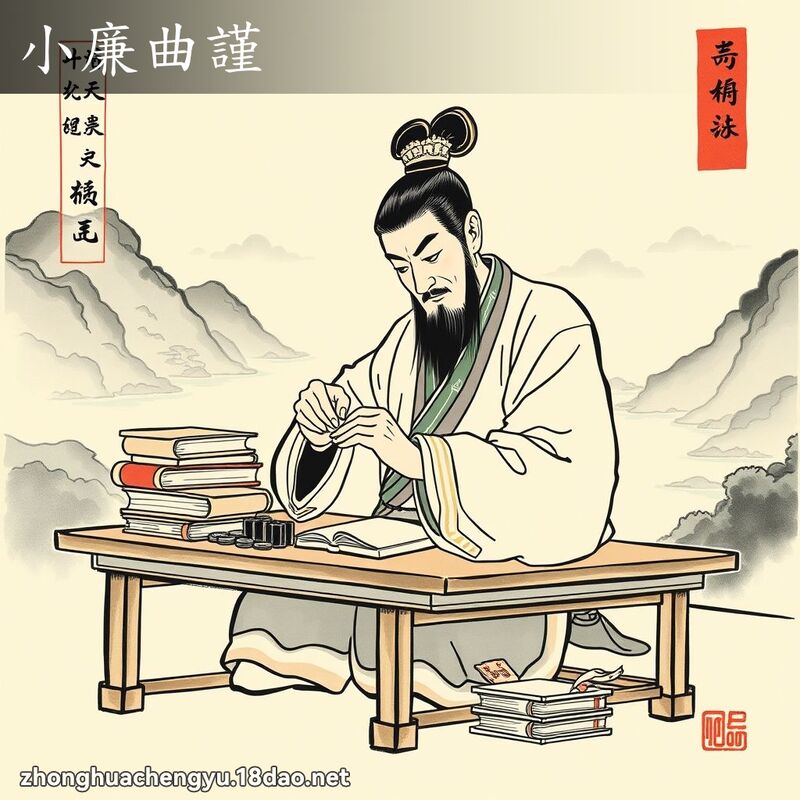 小廉曲谨 - 中华成语配图
