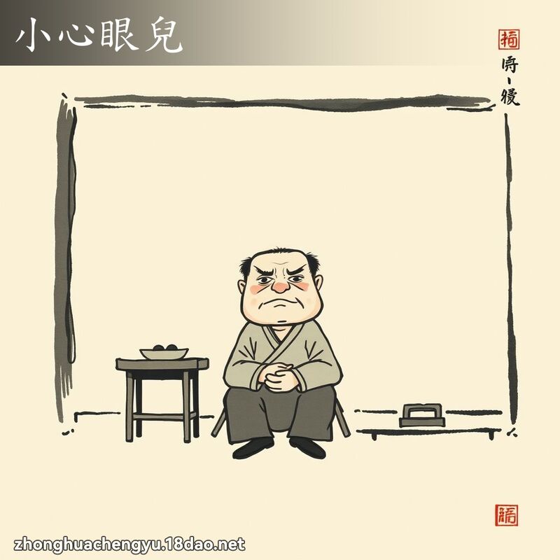 小心眼兒 - 中華成語配圖