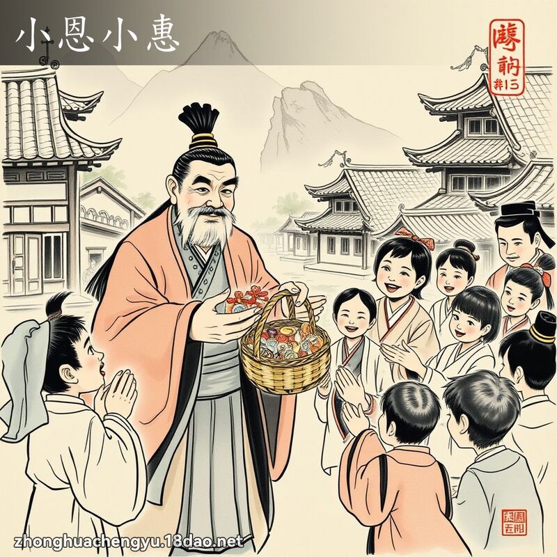小恩小惠 - 中华成语配图