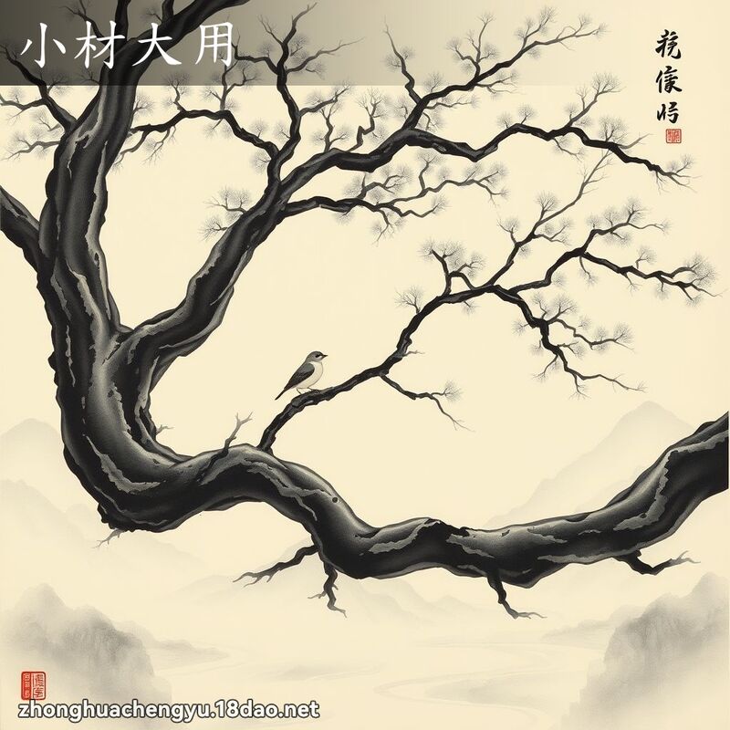 小材大用 配图