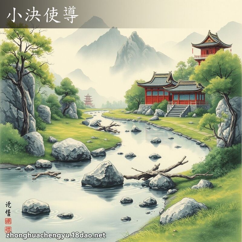 小決使導 配图