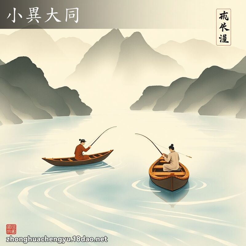 小異大同 配图