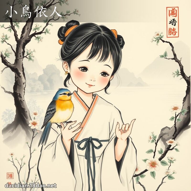 小鳥依人 - 中華成語配圖