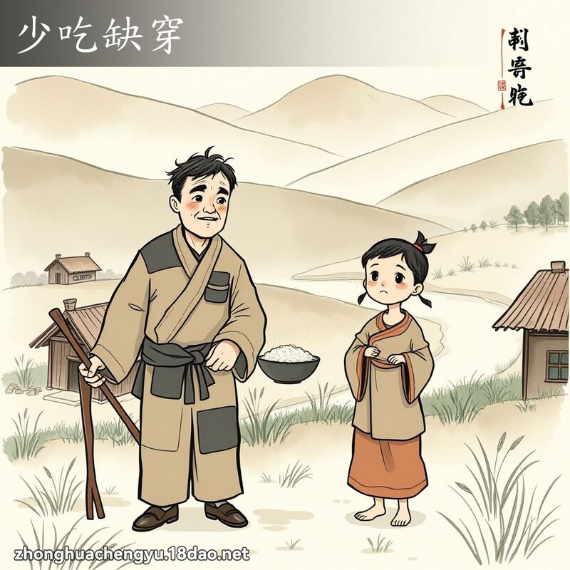 少吃缺穿 配图