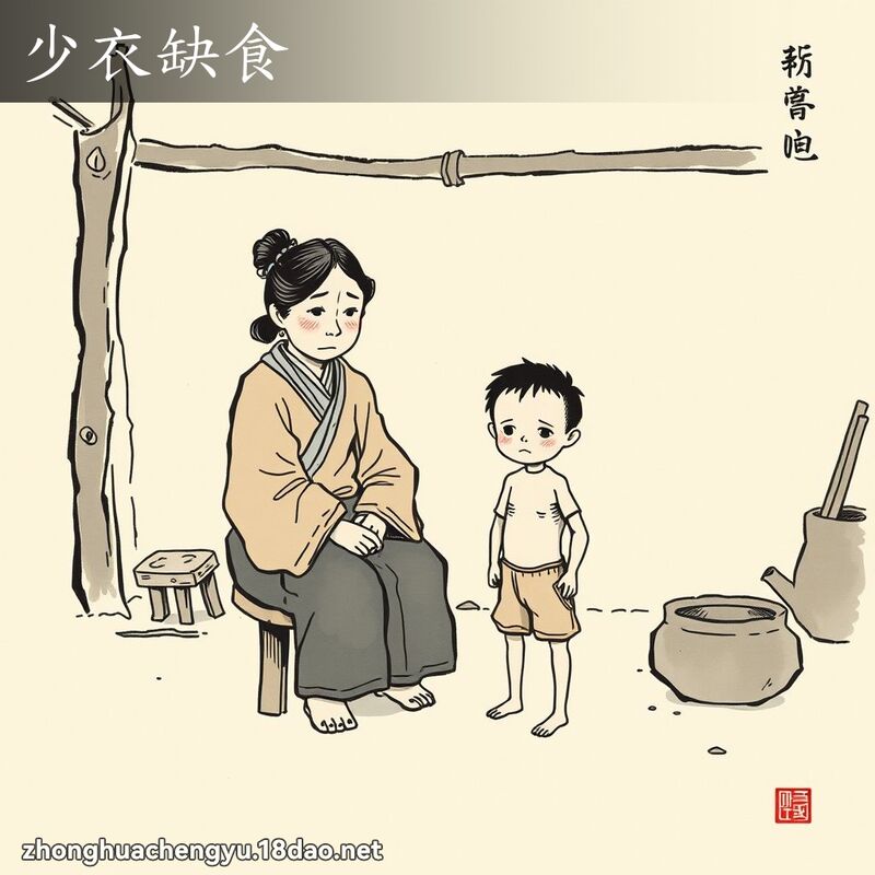少衣缺食 配图