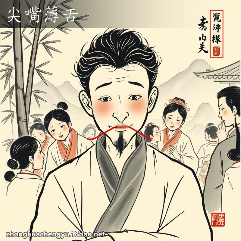尖嘴薄舌 配图