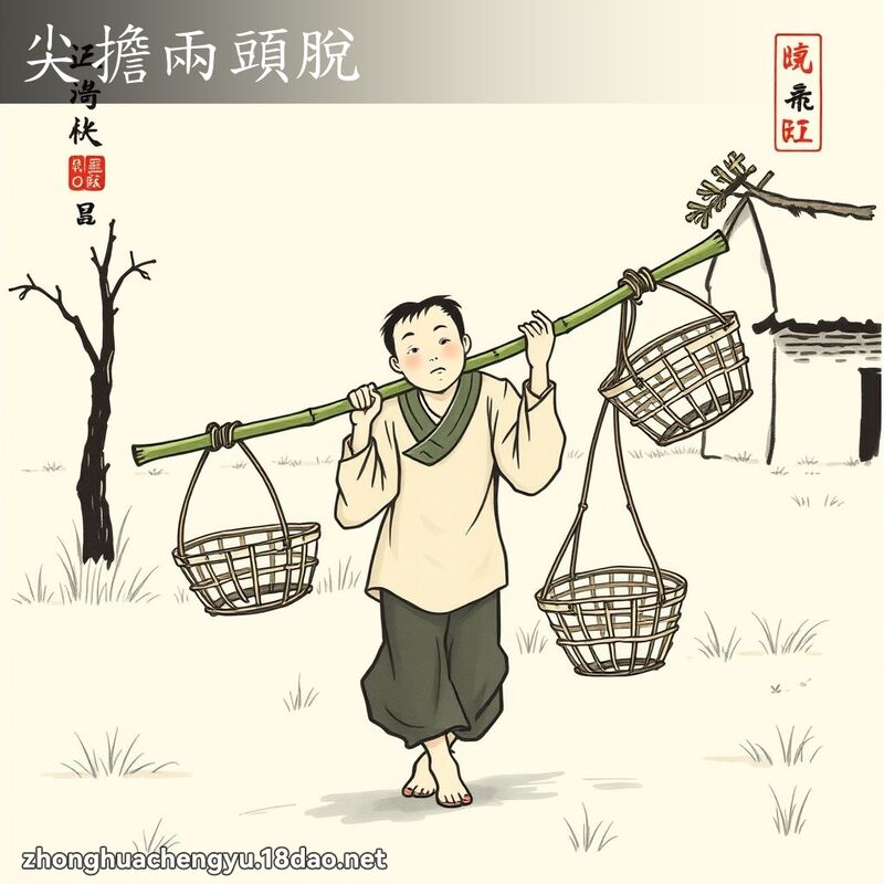 尖擔兩頭脫 配图