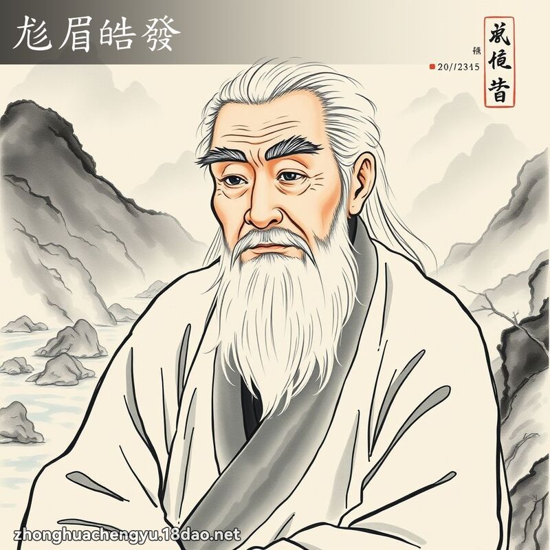 尨眉皓發 配图