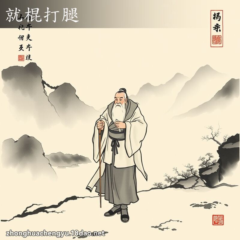 就棍打腿 配图