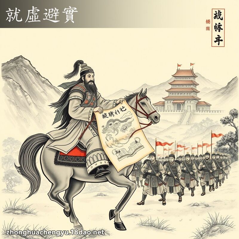 就虛避實 配图