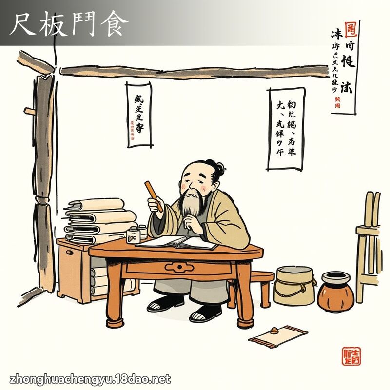 尺板鬥食 配图