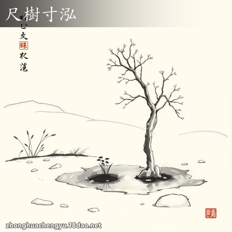 尺樹寸泓 配图