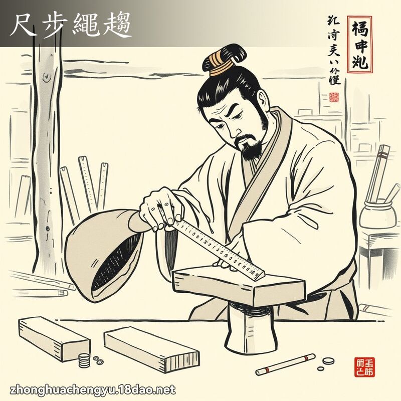 尺步繩趨 配图