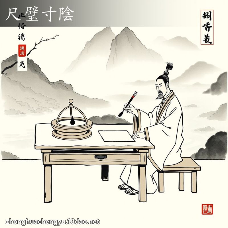 尺璧寸陰 配图
