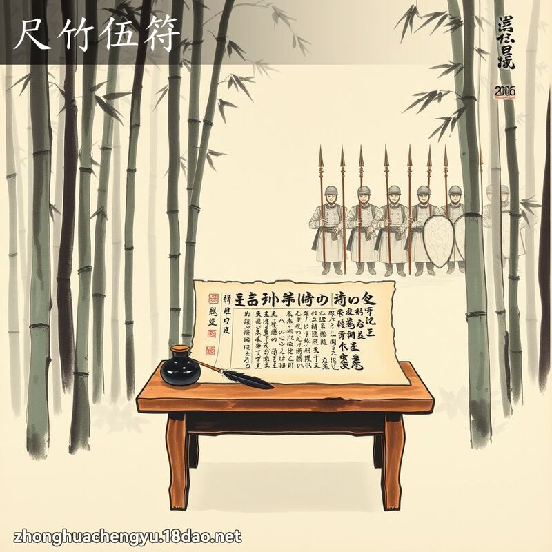 尺竹伍符 配图
