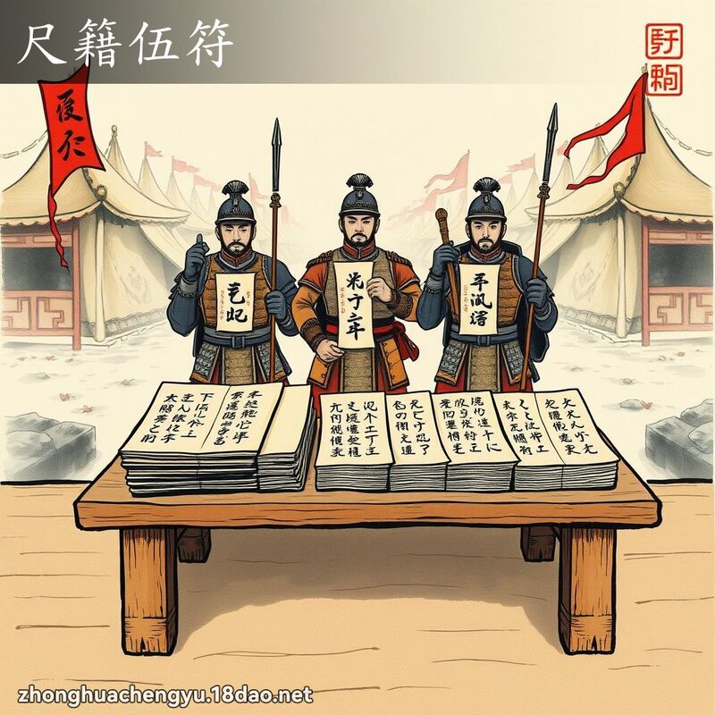 尺籍伍符 配图