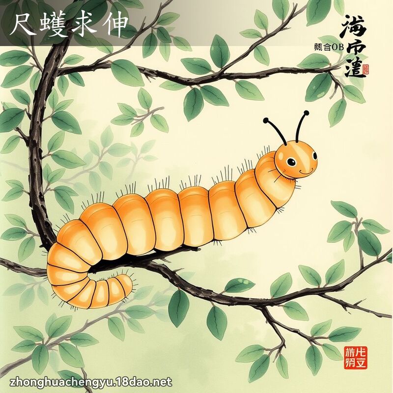 尺蠖求伸 配图