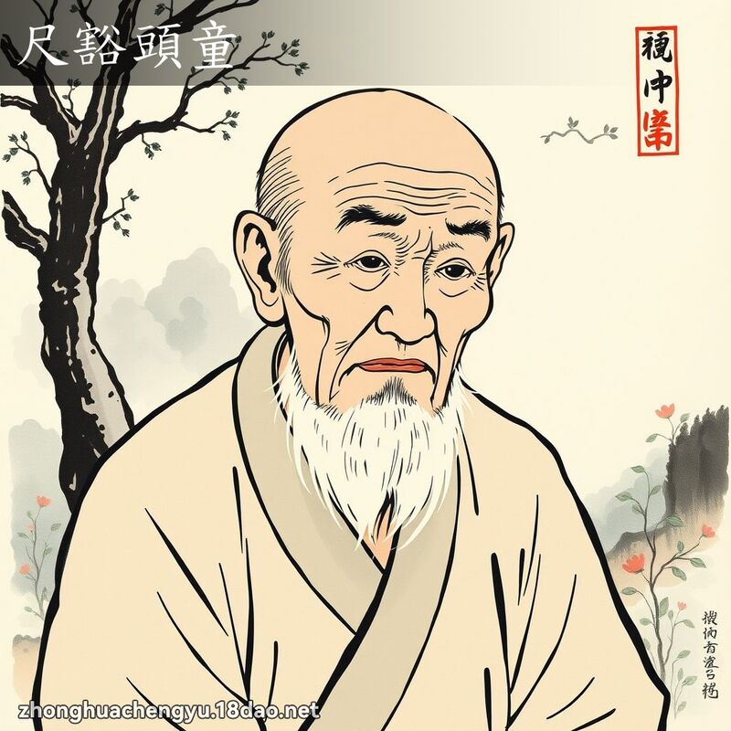 尺豁頭童 配图