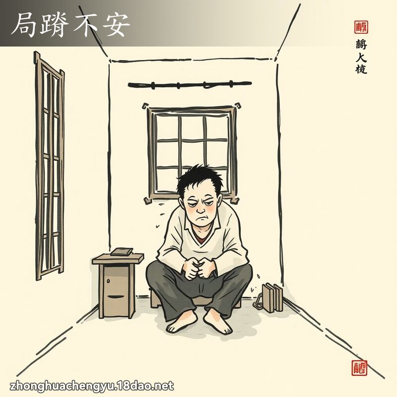 局蹐不安 配图