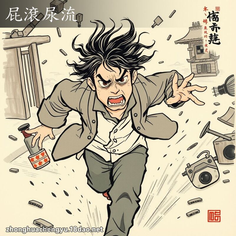 屁滾尿流 配图
