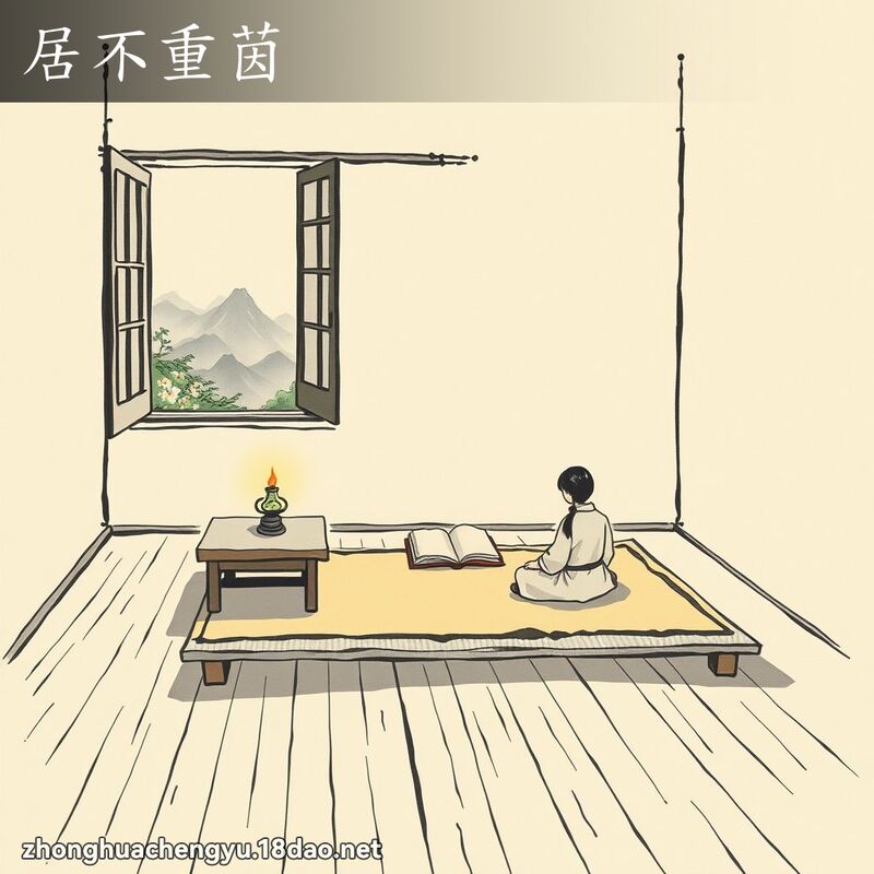 居不重茵 配图