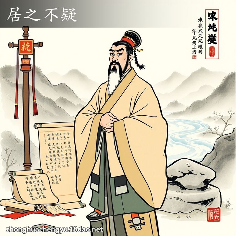 居之不疑 - 中华成语配图