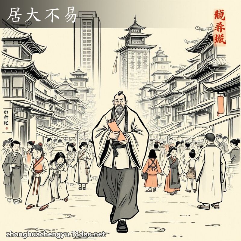 居大不易 配图