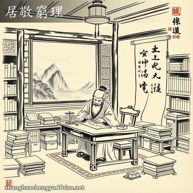 居敬窮理 配图