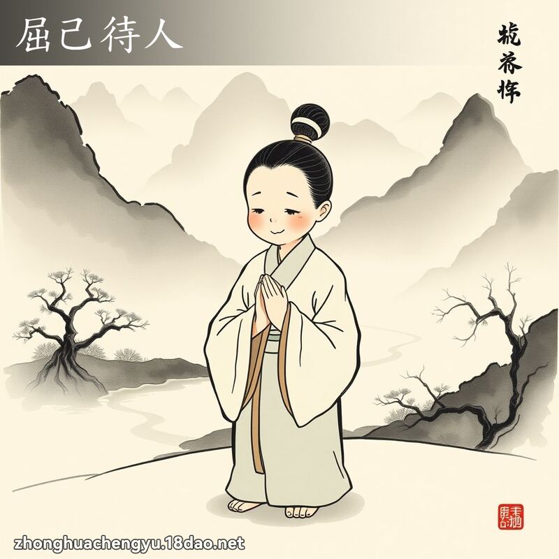屈己待人 配图