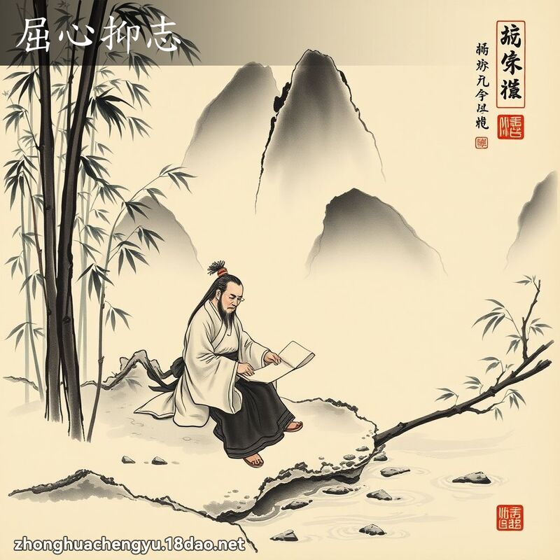 屈心抑志 配图