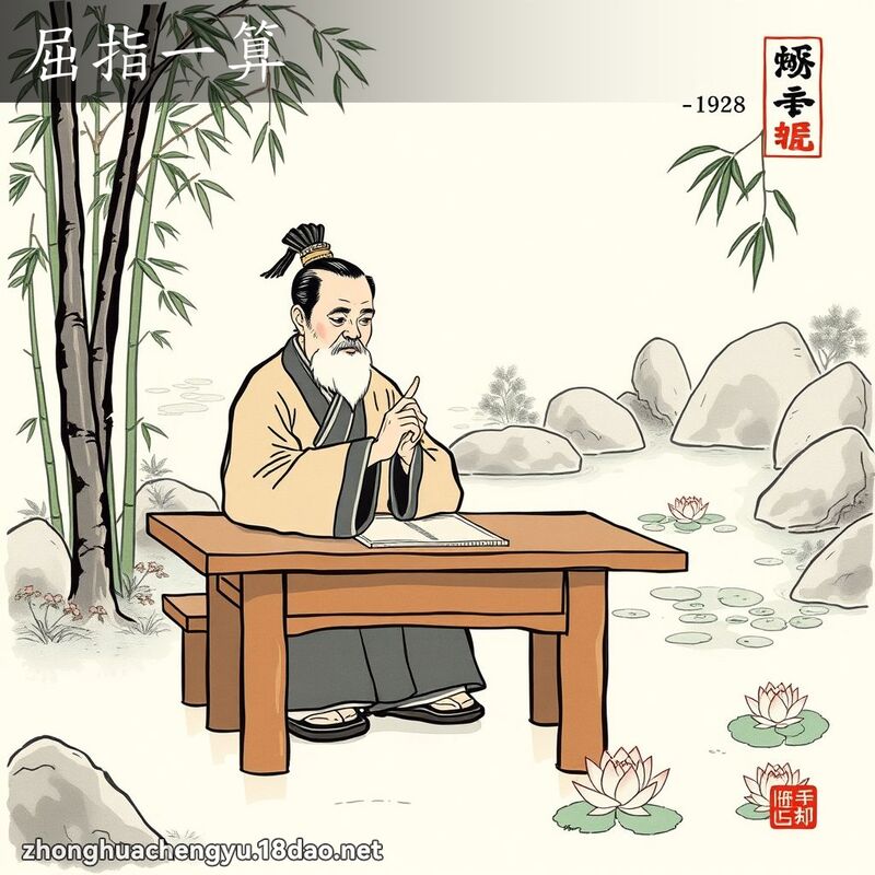 屈指一算 配图
