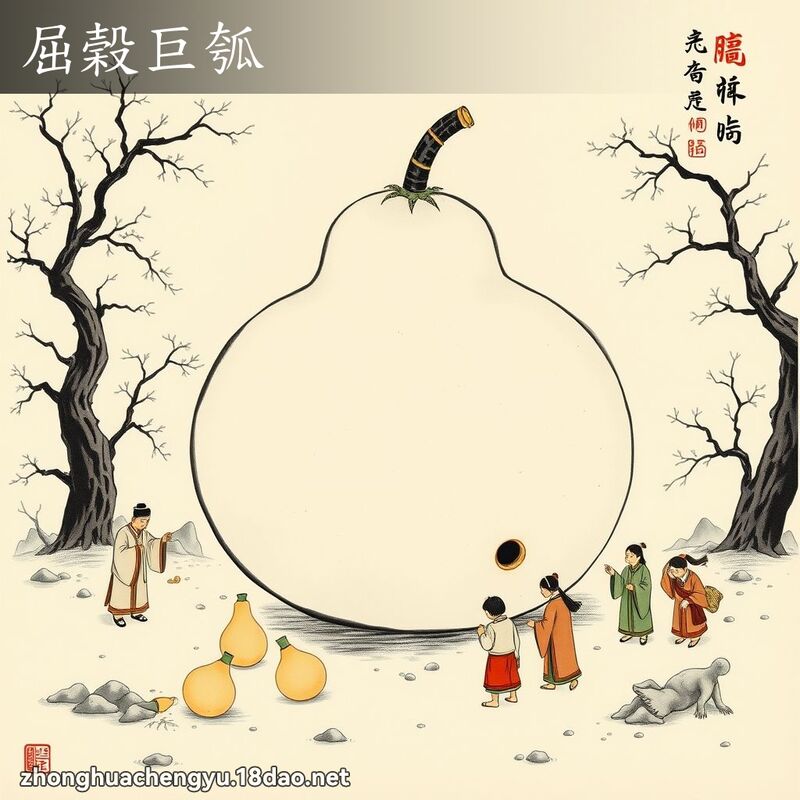 屈榖巨瓠 配图