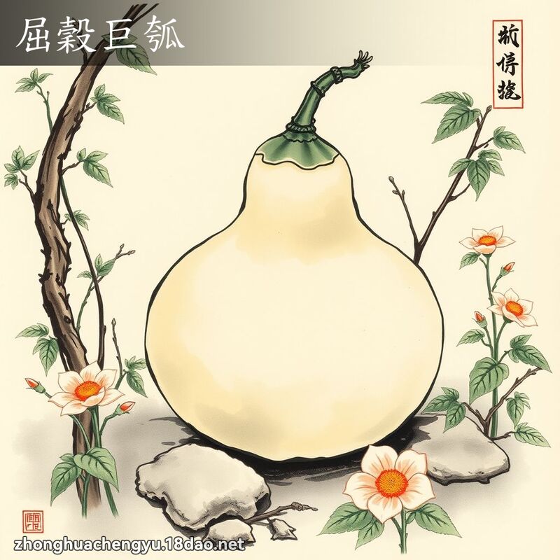 屈穀巨瓠 配图